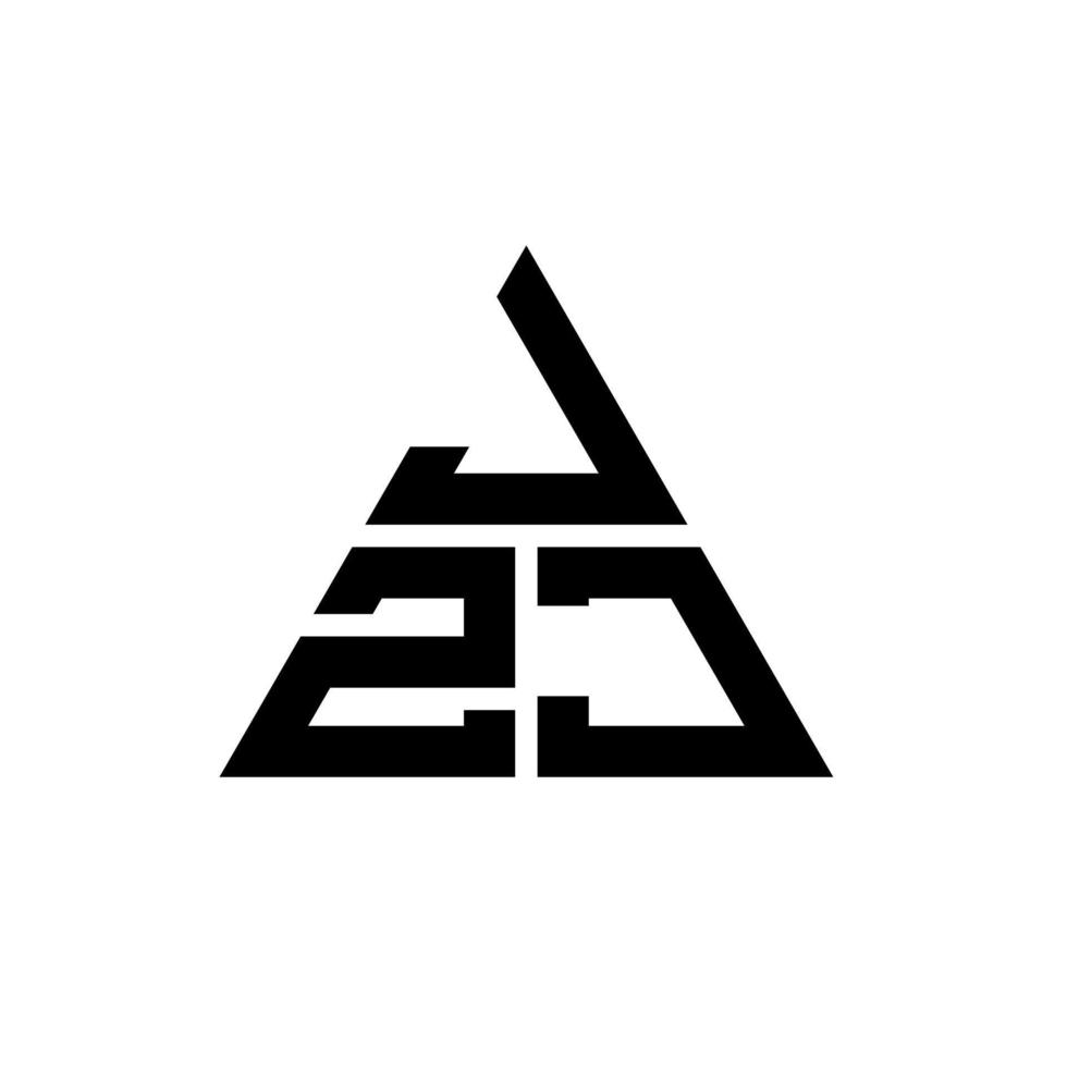 jzj driehoek brief logo ontwerp met driehoekige vorm. jzj driehoek logo ontwerp monogram. jzj driehoek vector logo sjabloon met rode kleur. jzj driehoekig logo eenvoudig, elegant en luxueus logo.
