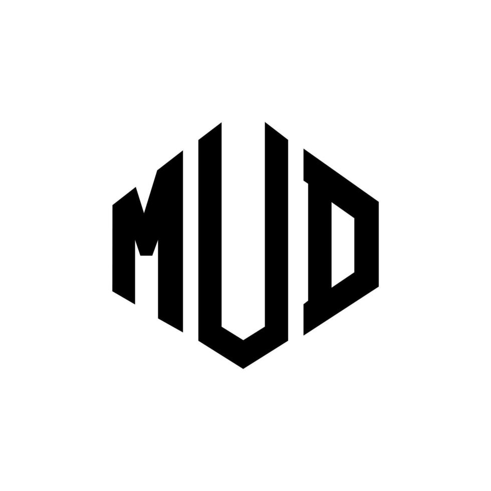 modder letter logo-ontwerp met veelhoekvorm. modder veelhoek en kubus vorm logo ontwerp. modder zeshoek vector logo sjabloon witte en zwarte kleuren. modder monogram, business en onroerend goed logo.