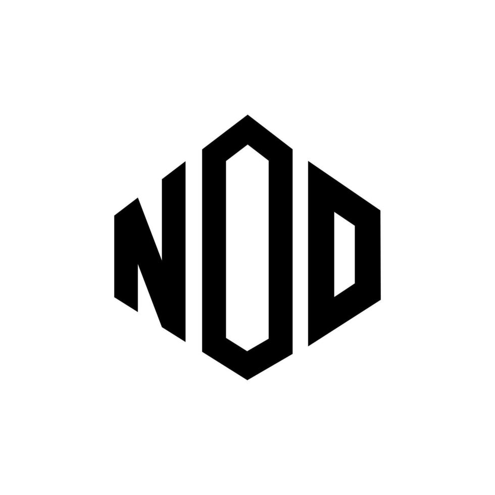 noo letter logo-ontwerp met veelhoekvorm. noo veelhoek en kubusvorm logo-ontwerp. noo zeshoek vector logo sjabloon witte en zwarte kleuren. noo monogram, business en onroerend goed logo.