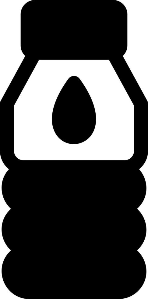 waterfles glyph icoon vector