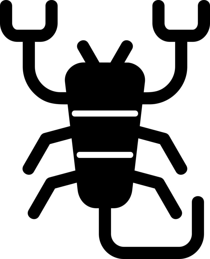 schorpioen glyph icoon vector