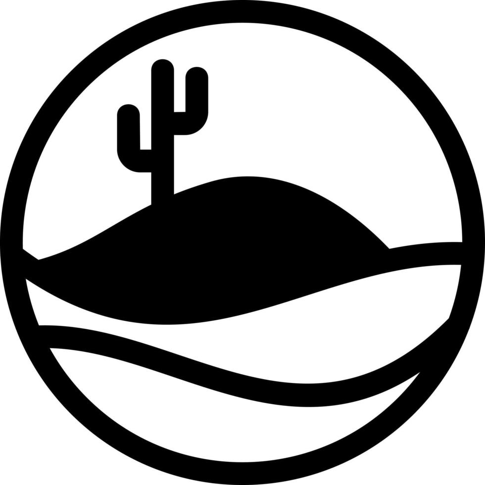 woestijnzand glyph icon vector