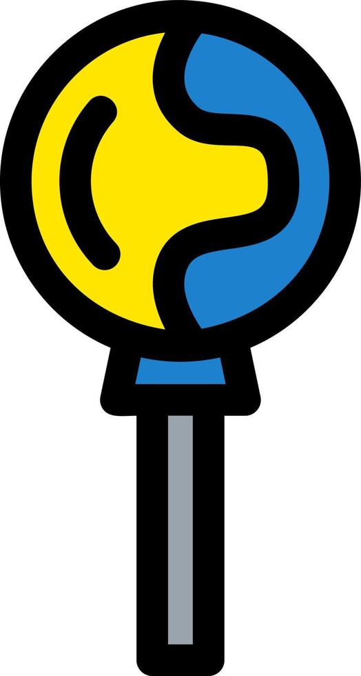 lolly lijn gevuld pictogram vector