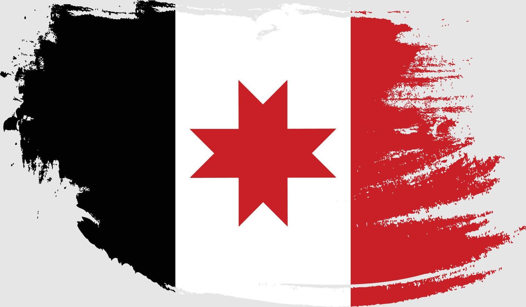 vlag van Oedmoertië met grungetextuur vector