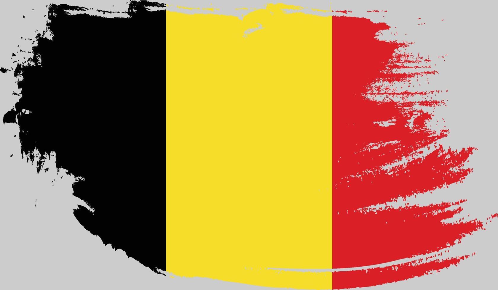 Belgische vlag met grungetextuur vector