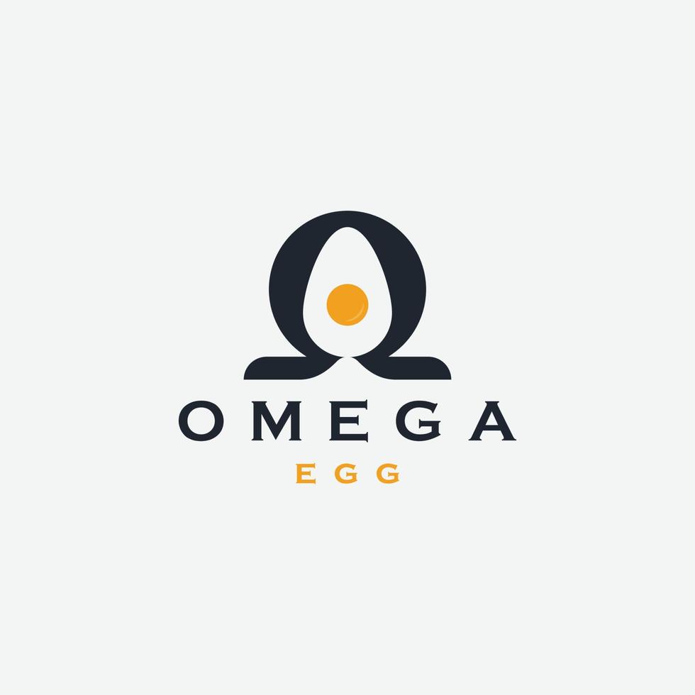 omega ei logo pictogram ontwerp sjabloon platte vectorillustratie vector