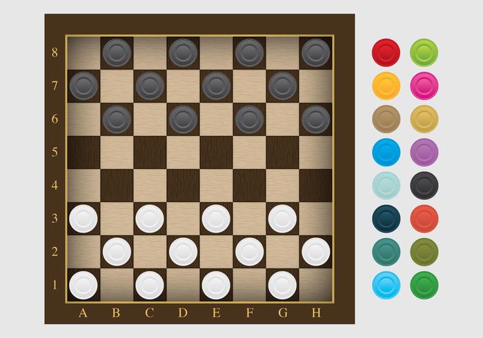 Checker board vector