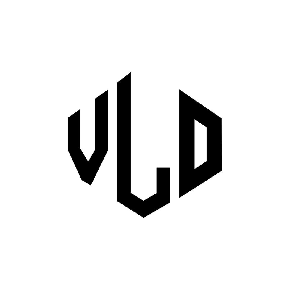 vlo letter logo-ontwerp met veelhoekvorm. vlo veelhoek en kubusvorm logo-ontwerp. vlo zeshoek vector logo sjabloon witte en zwarte kleuren. vlo-monogram, bedrijfs- en onroerendgoedlogo.