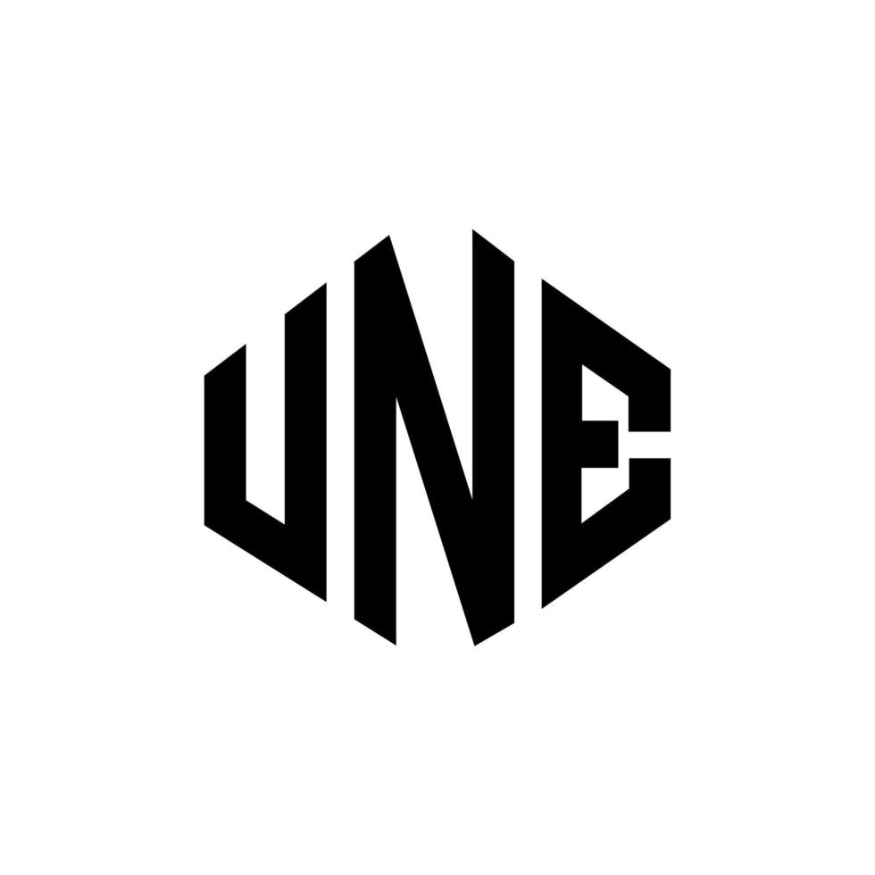 une letter logo-ontwerp met veelhoekvorm. une veelhoek en kubusvorm logo-ontwerp. une zeshoek vector logo sjabloon witte en zwarte kleuren. une monogram, business en onroerend goed logo.