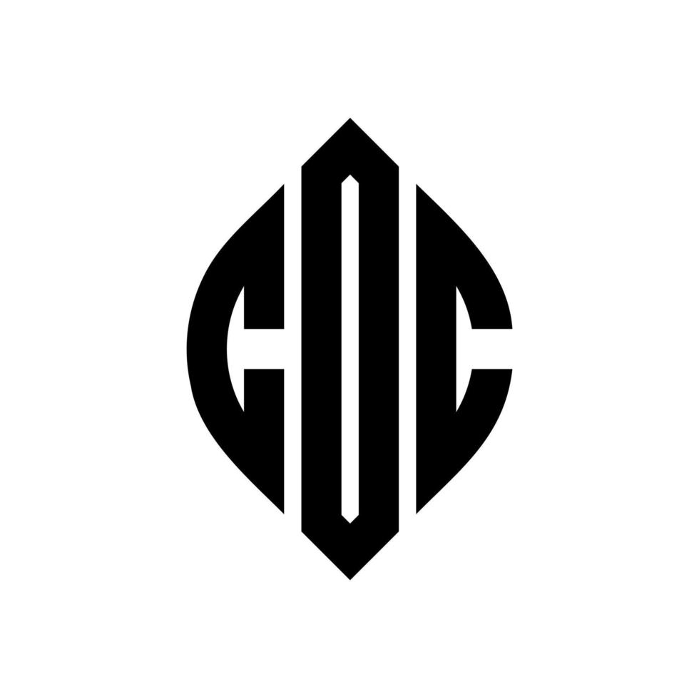 cdc cirkel letter logo ontwerp met cirkel en ellipsvorm. cdc ellipsletters met typografische stijl. de drie initialen vormen een cirkellogo. cdc cirkel embleem abstracte monogram brief mark vector. vector