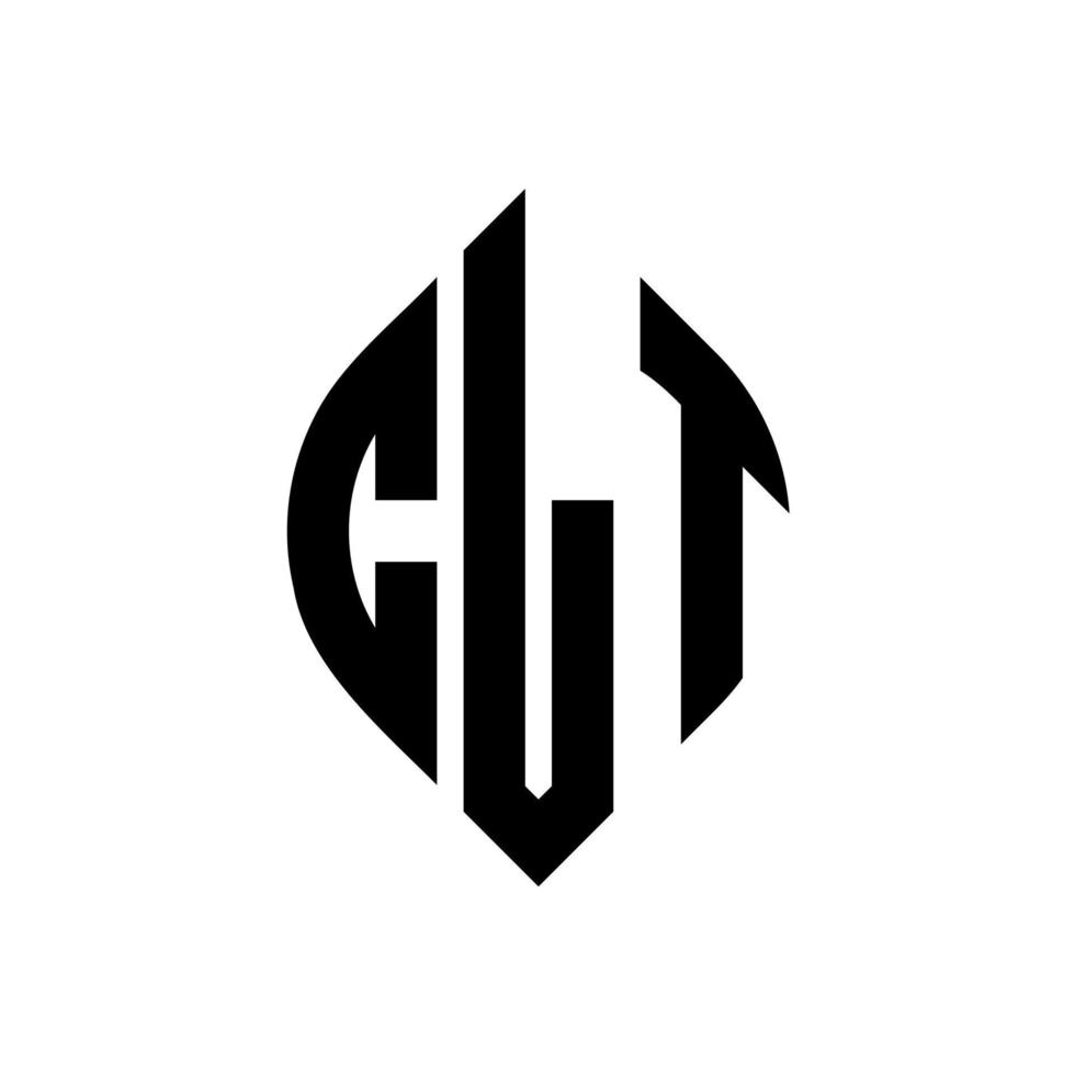 clt cirkel letter logo ontwerp met cirkel en ellipsvorm. clt ellipsletters met typografische stijl. de drie initialen vormen een cirkellogo. clt cirkel embleem abstracte monogram brief mark vector. vector