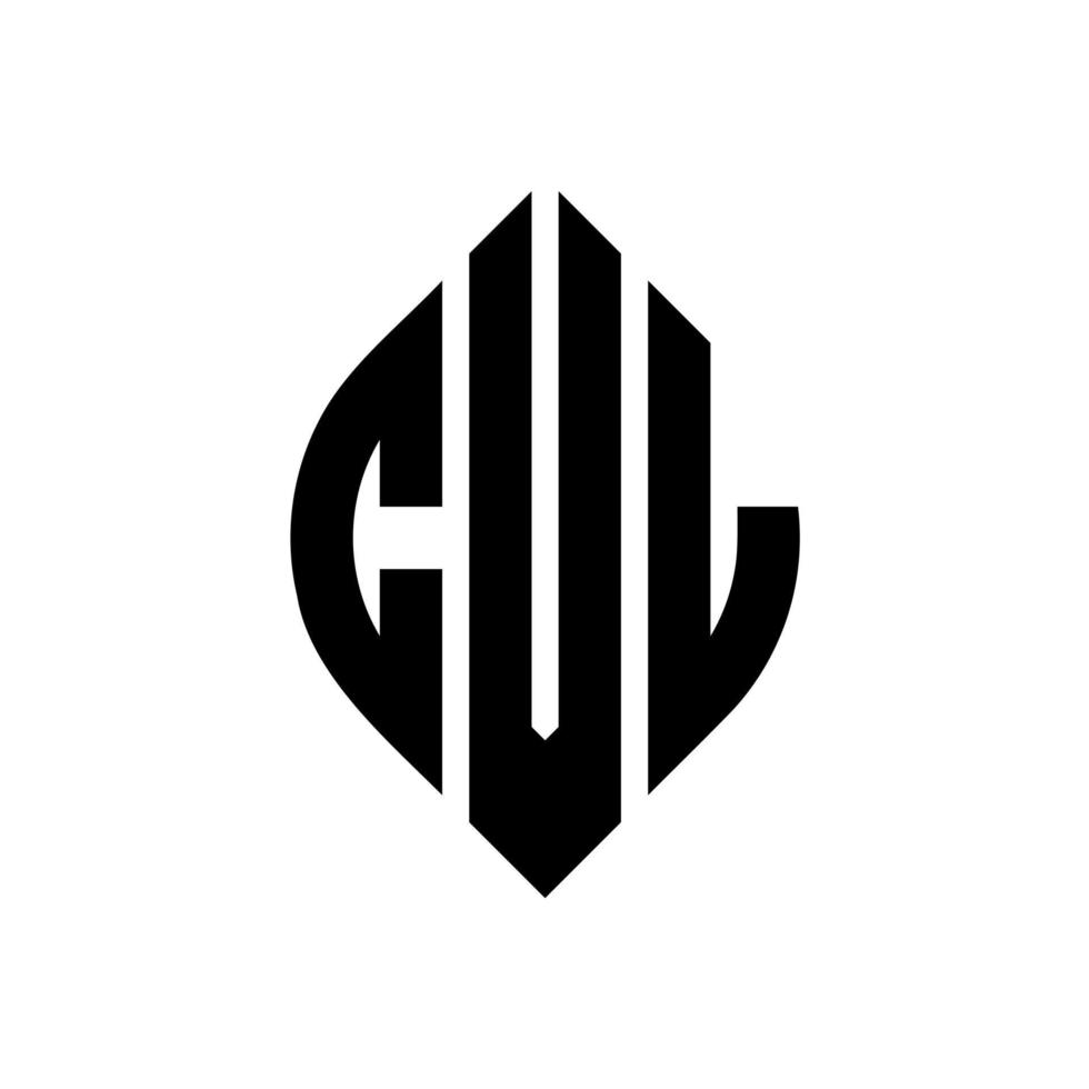 cvl cirkel letter logo ontwerp met cirkel en ellipsvorm. cvl ellipsletters met typografische stijl. de drie initialen vormen een cirkellogo. cvl cirkel embleem abstracte monogram brief mark vector. vector