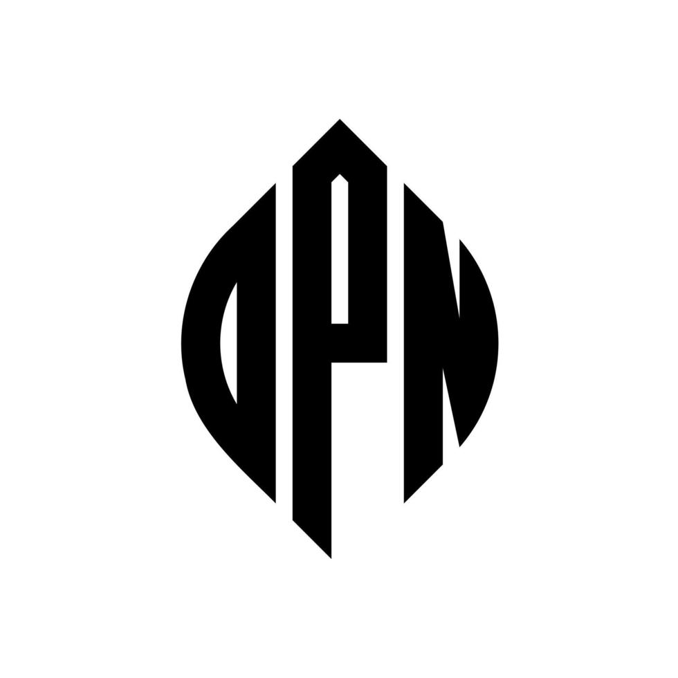 dpn cirkel letter logo ontwerp met cirkel en ellipsvorm. dpn ellipsletters met typografische stijl. de drie initialen vormen een cirkellogo. dpn cirkel embleem abstracte monogram brief mark vector. vector