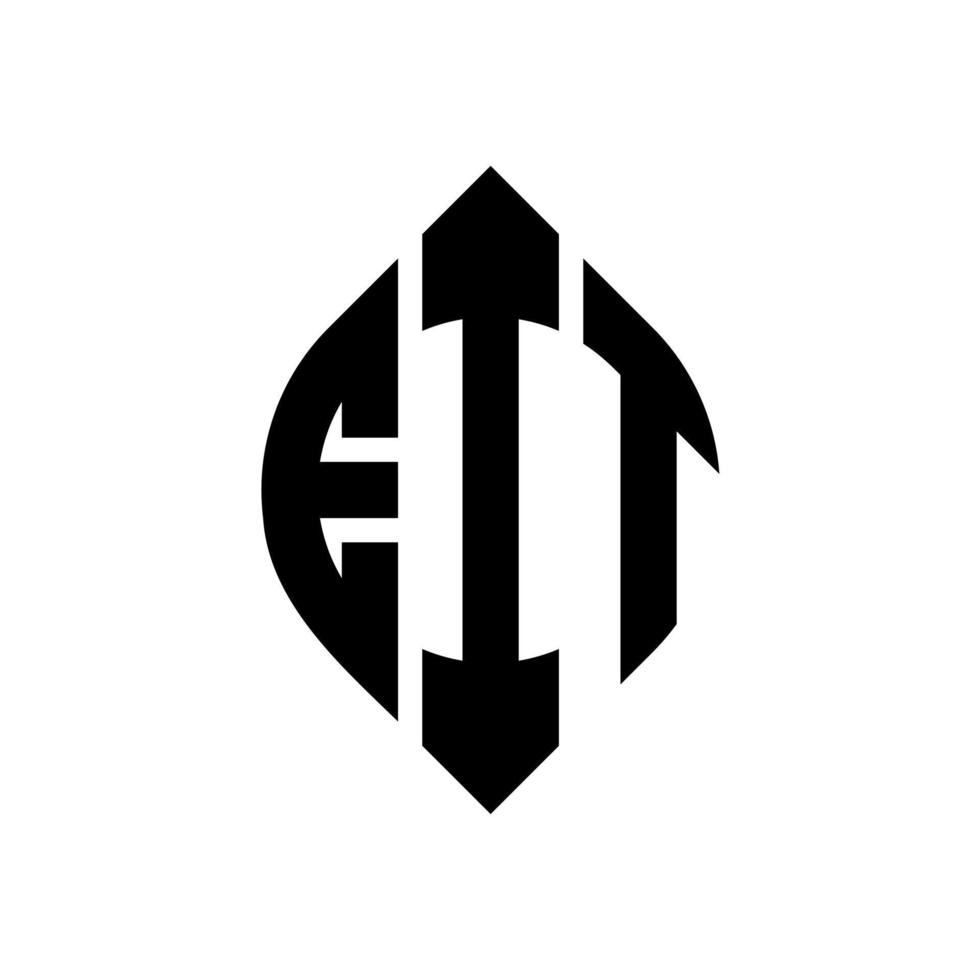 eit cirkel letter logo-ontwerp met cirkel en ellipsvorm. eit ellipsletters met typografische stijl. de drie initialen vormen een cirkellogo. eit cirkel embleem abstracte monogram brief mark vector. vector