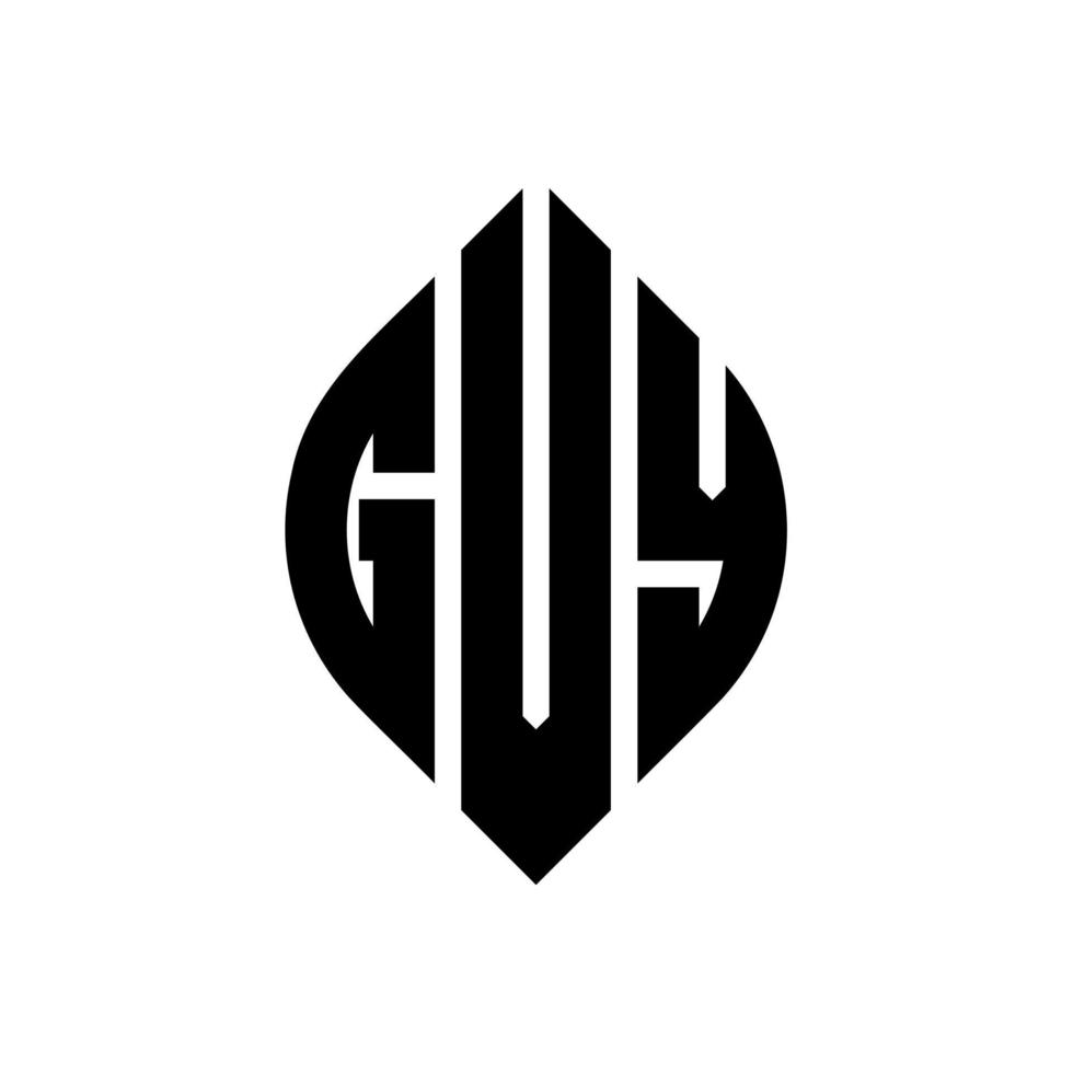 gvy cirkel letter logo ontwerp met cirkel en ellipsvorm. gvy ellipsletters met typografische stijl. de drie initialen vormen een cirkellogo. gvy cirkel embleem abstracte monogram brief mark vector. vector