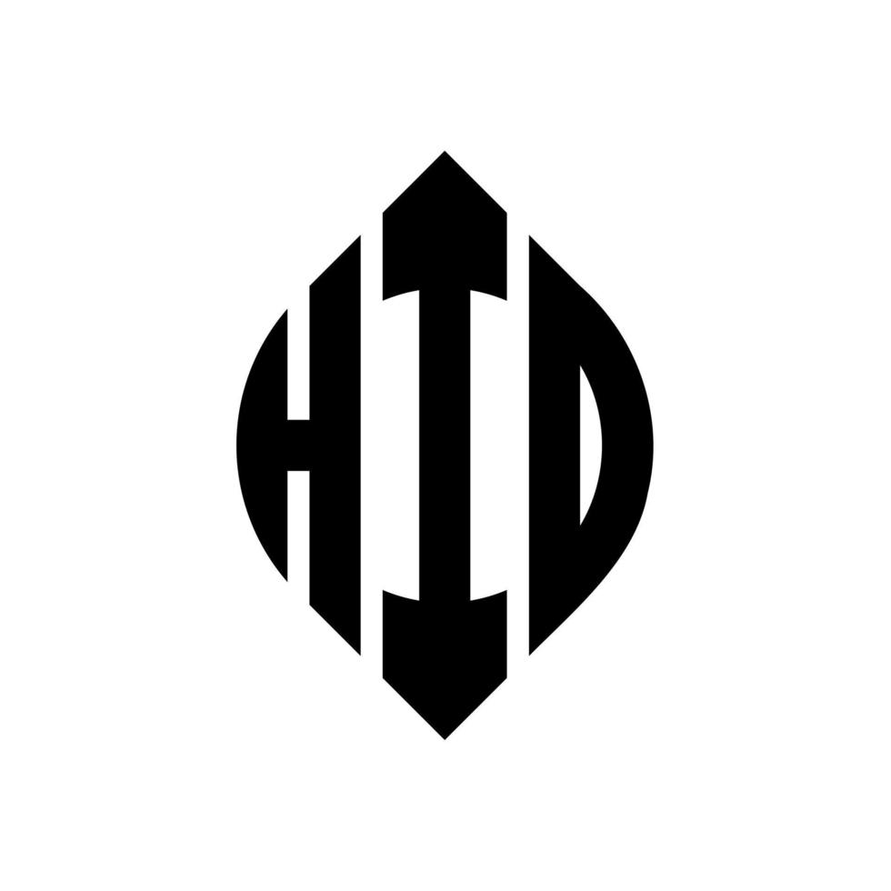 hio cirkel letter logo-ontwerp met cirkel en ellipsvorm. hio ellipsletters met typografische stijl. de drie initialen vormen een cirkellogo. hio cirkel embleem abstracte monogram brief mark vector. vector