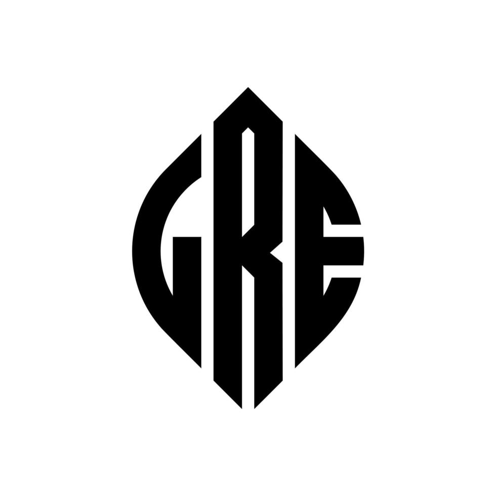 lre cirkel letter logo ontwerp met cirkel en ellipsvorm. lre ellipsletters met typografische stijl. de drie initialen vormen een cirkellogo. lre cirkel embleem abstracte monogram brief mark vector. vector