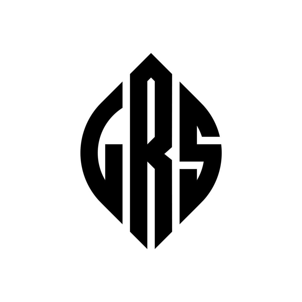 lrs cirkel letter logo ontwerp met cirkel en ellipsvorm. lrs ellipsletters met typografische stijl. de drie initialen vormen een cirkellogo. lrs cirkel embleem abstracte monogram brief mark vector. vector