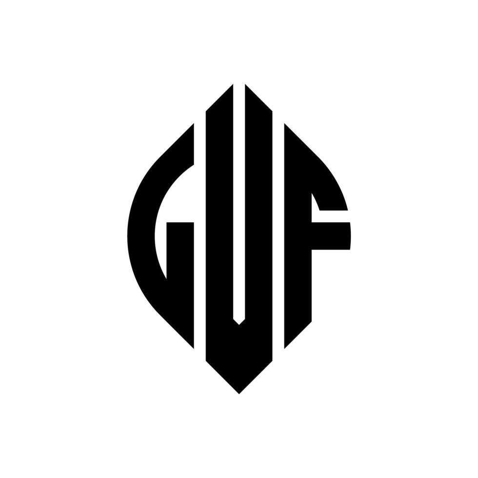 lvf cirkel letter logo ontwerp met cirkel en ellipsvorm. lvf ellipsletters met typografische stijl. de drie initialen vormen een cirkellogo. lvf cirkel embleem abstracte monogram brief mark vector. vector