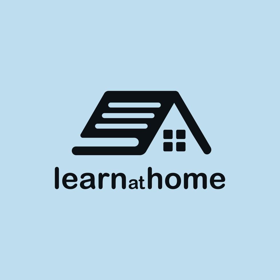 logo-ontwerp online leren vanuit huis vector