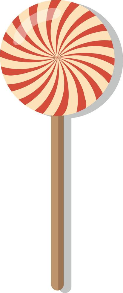 vectorillustratie van een zoete cartoon lolly vector