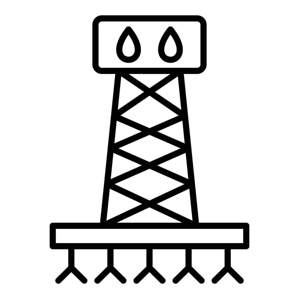 fracking-pictogramstijl vector