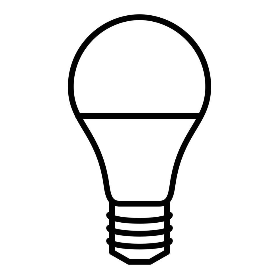 led-lamp pictogramstijl vector