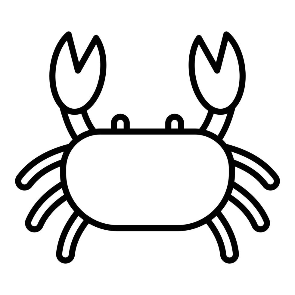 krab pictogramstijl vector