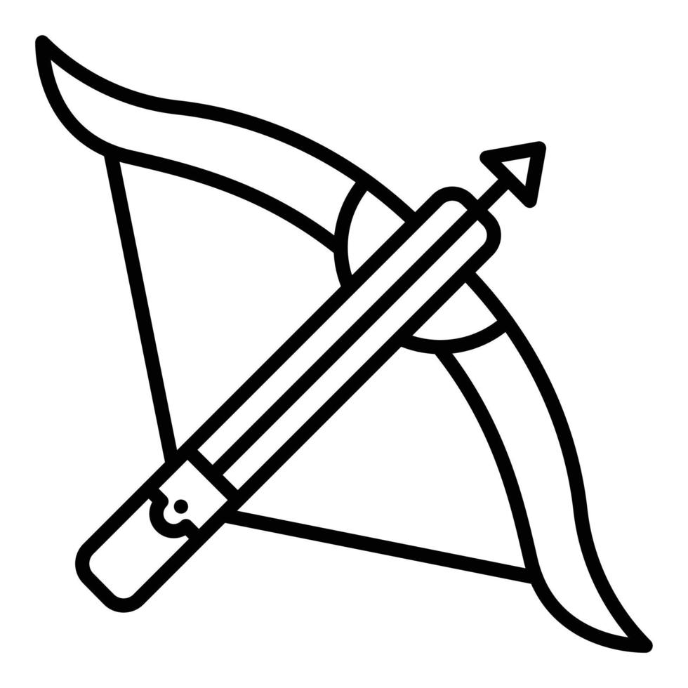 kruisboog pictogramstijl vector