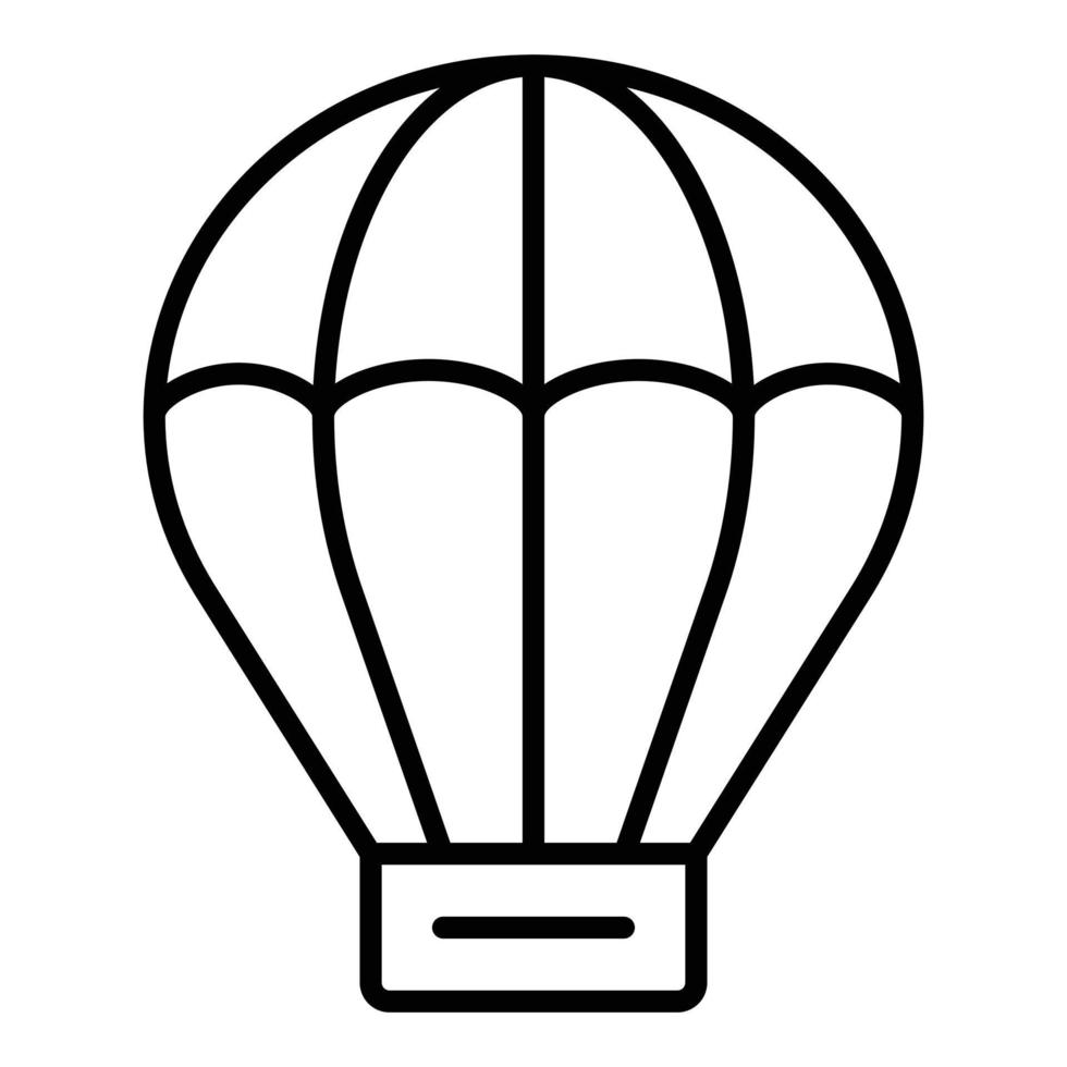 parachute-pictogramstijl vector