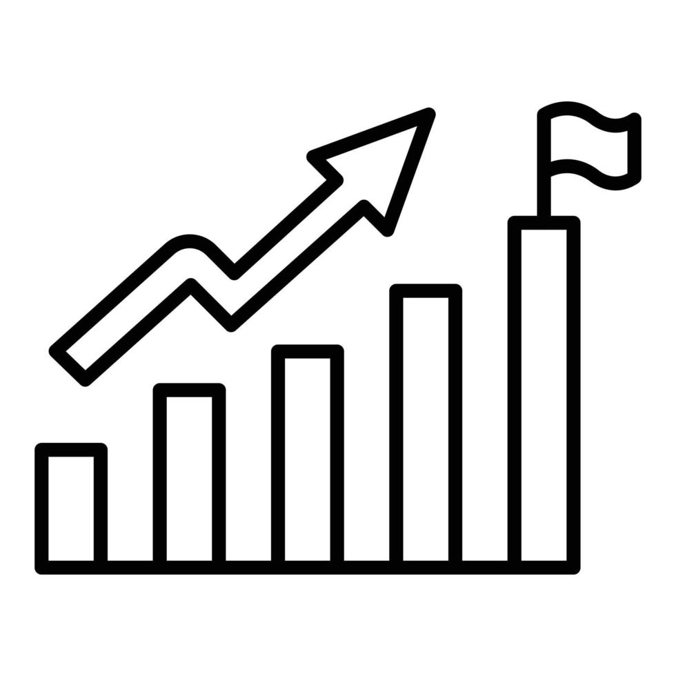 carrière groei pictogramstijl vector