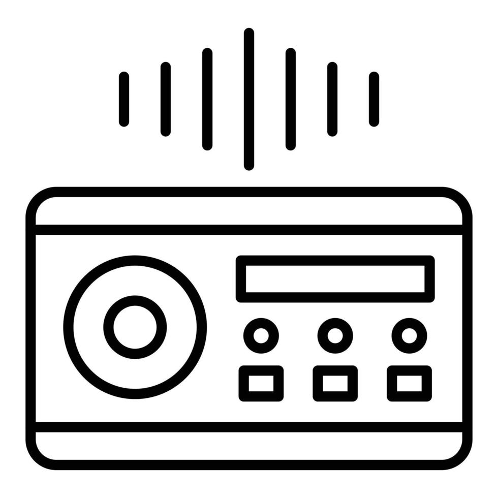 pictogramstijl audiosysteem vector