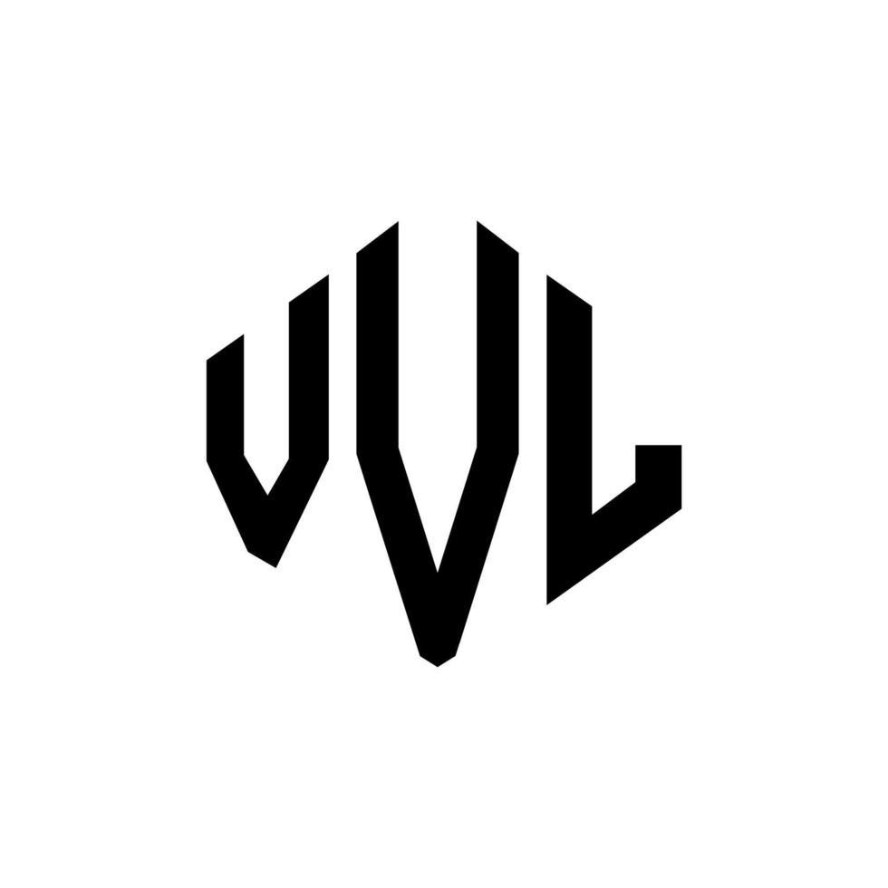 vvl letter logo-ontwerp met veelhoekvorm. vvl veelhoek en kubusvorm logo-ontwerp. vvl zeshoek vector logo sjabloon witte en zwarte kleuren. vvl monogram, bedrijfs- en onroerend goed logo.