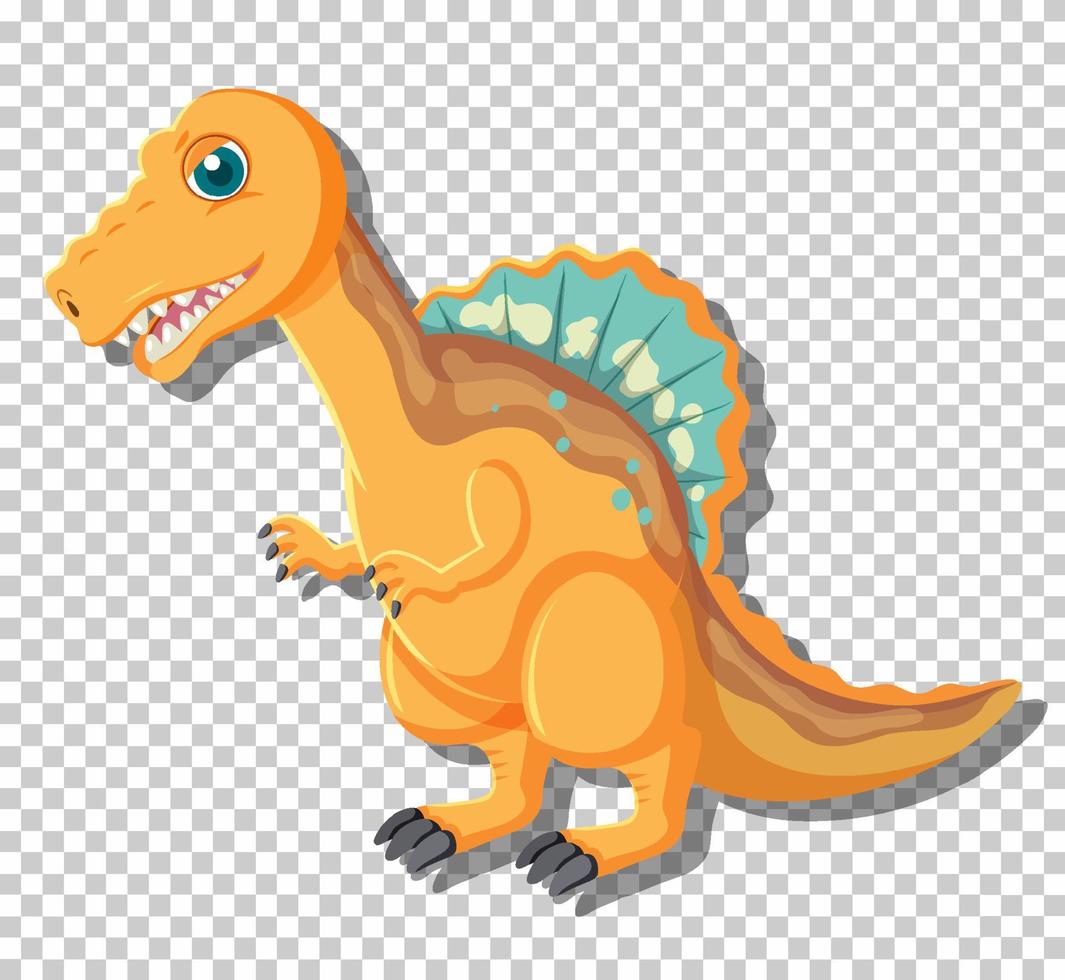 schattige spinosaurus dinosaurus geïsoleerd vector
