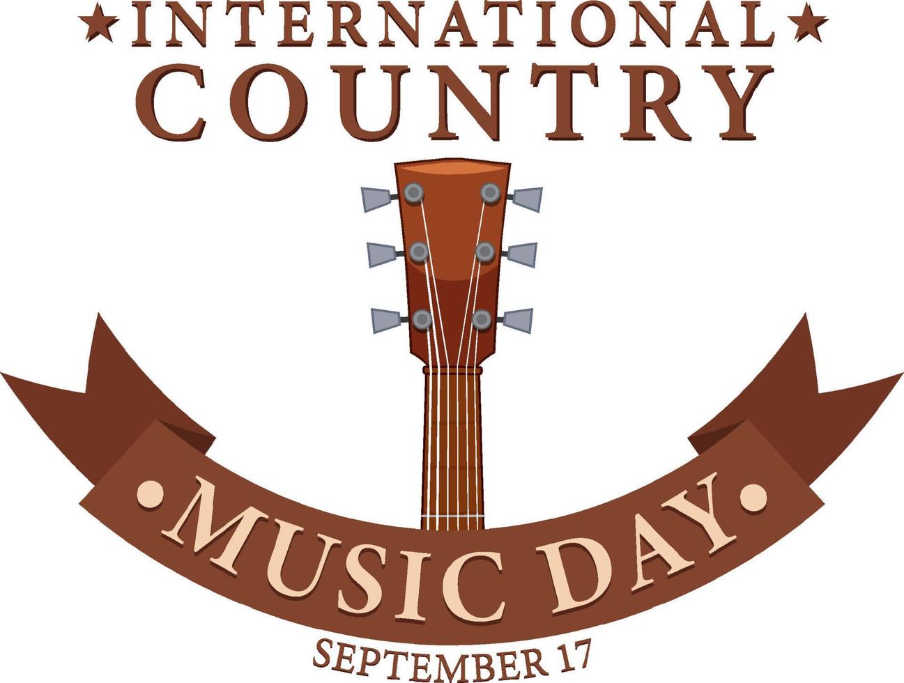 internationale countrymuziekdag vector