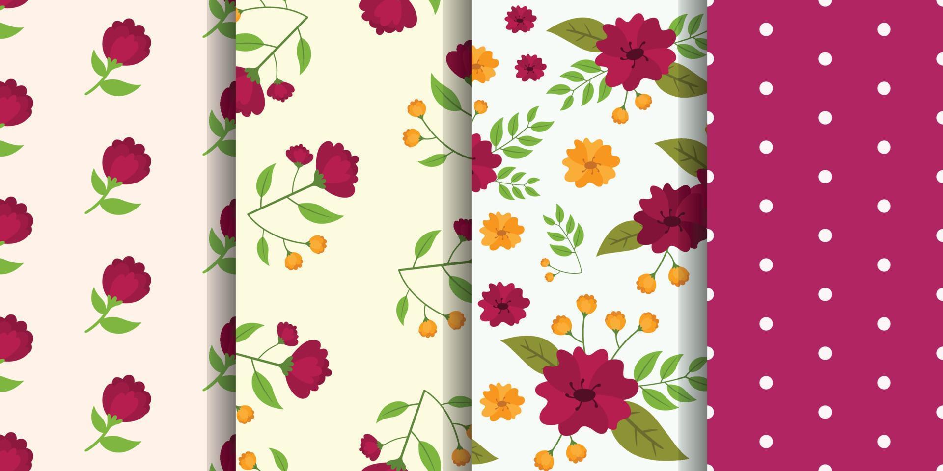 romantisch bloemen naadloos patroon. bloemen digitaal papier vector