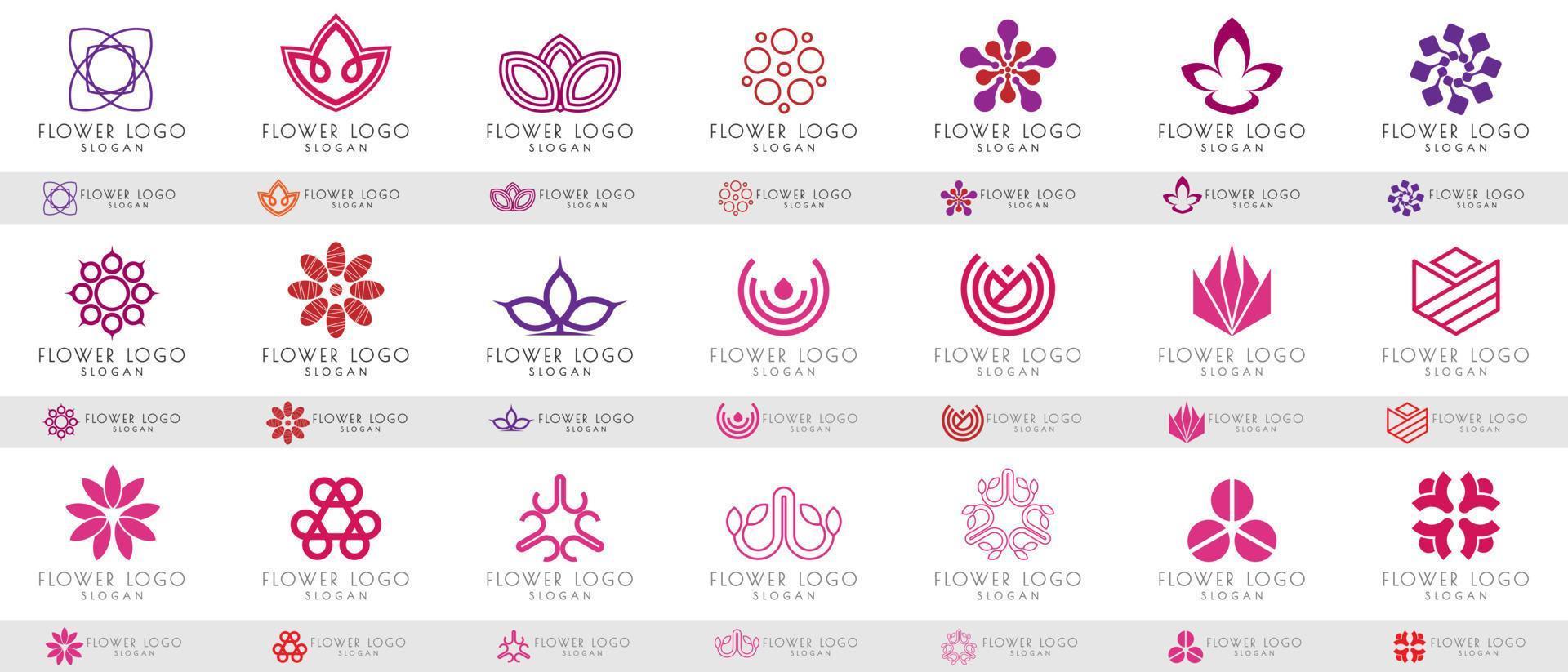 bloem logo decorontwerp vector