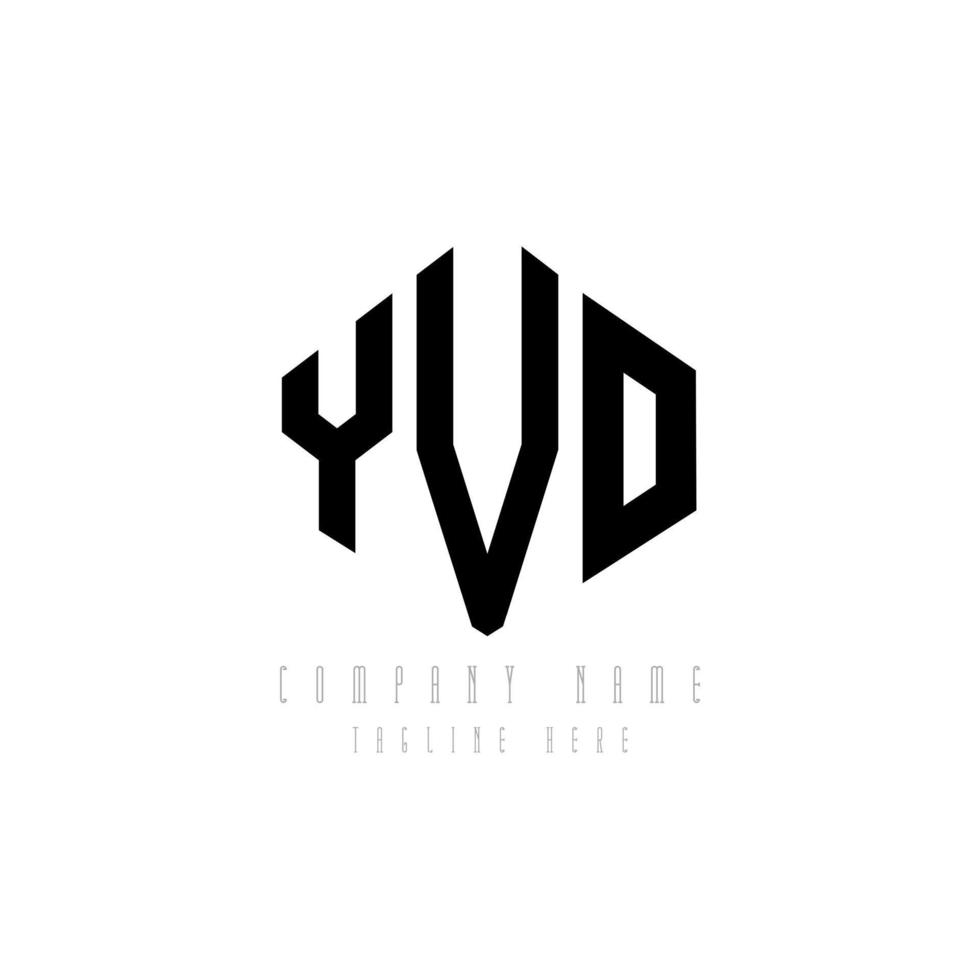 yvo letter logo-ontwerp met veelhoekvorm. yvo veelhoek en kubusvorm logo-ontwerp. yvo zeshoek vector logo sjabloon witte en zwarte kleuren. yvo-monogram, bedrijfs- en onroerendgoedlogo.