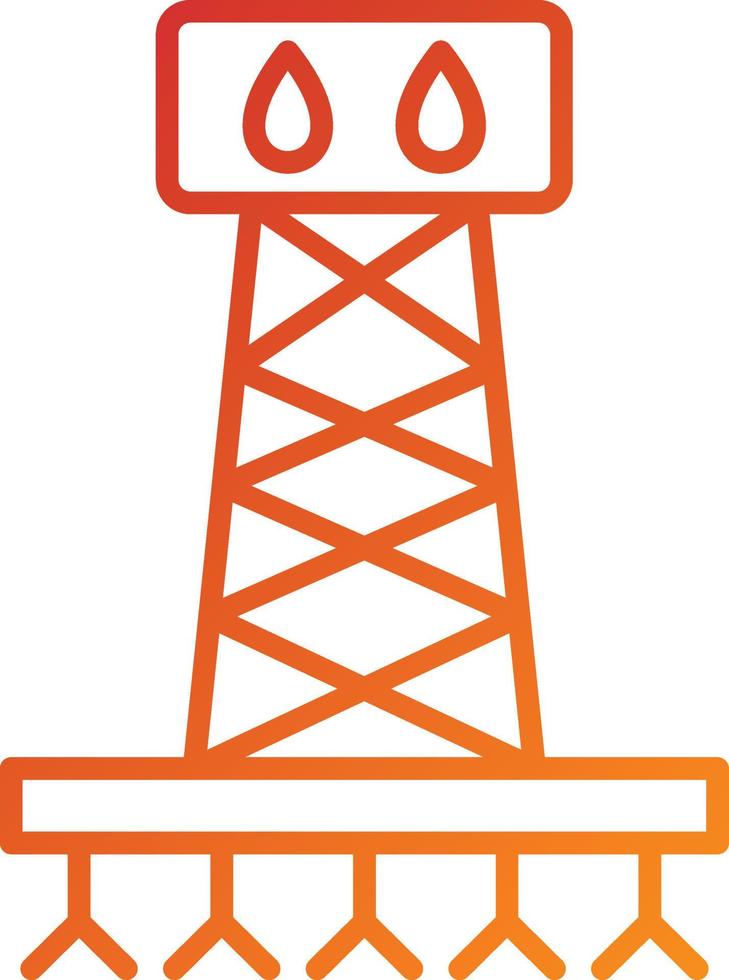 fracking-pictogramstijl vector