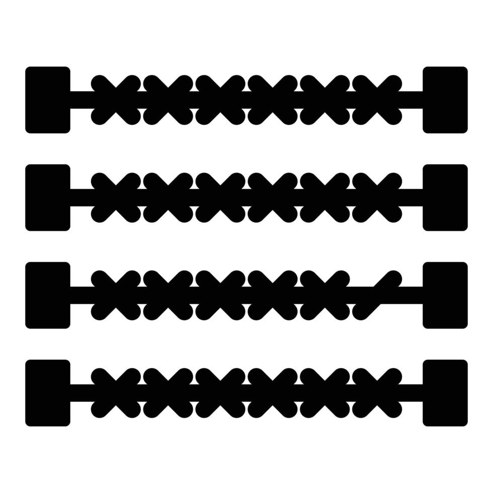 grens pictogramstijl vector