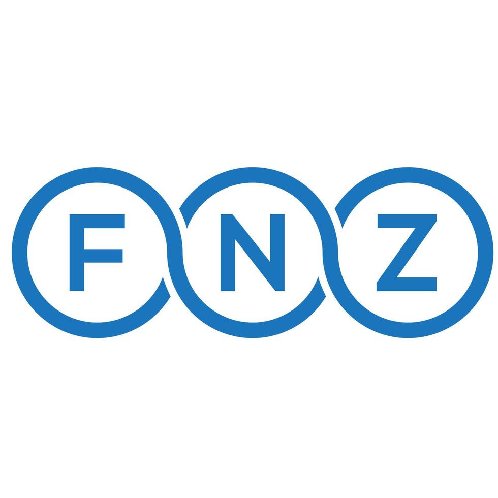 FZ brief logo ontwerp op zwarte achtergrond. fnz creatieve initialen brief logo concept. fnz brief ontwerp. vector