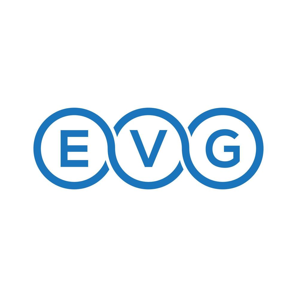 evg brief logo ontwerp op zwarte achtergrond. evg creatieve initialen brief logo concept. evg brief ontwerp. vector