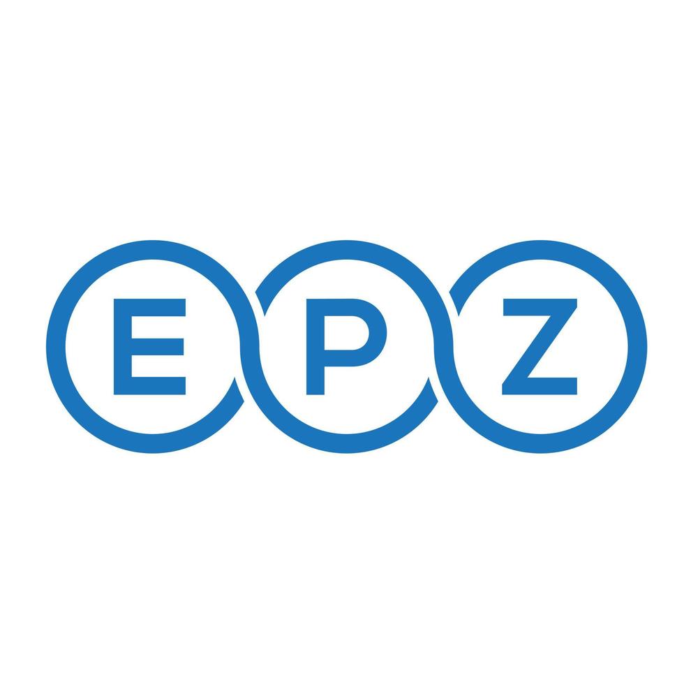 epz brief logo ontwerp op zwarte achtergrond. epz creatieve initialen brief logo concept. epz brief ontwerp. vector