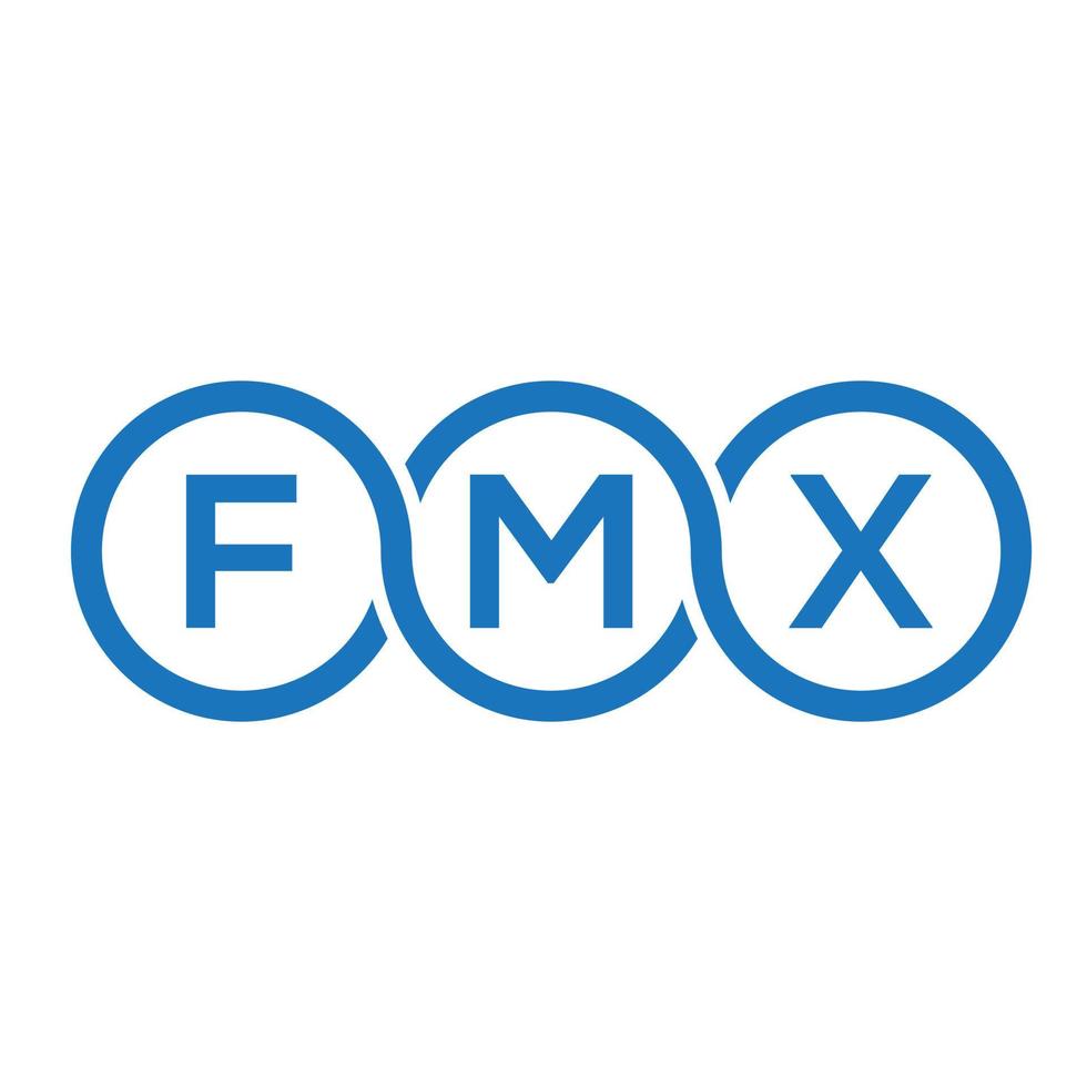 fmx brief logo ontwerp op zwarte achtergrond. fmx creatieve initialen brief logo concept. fmx brief ontwerp. vector