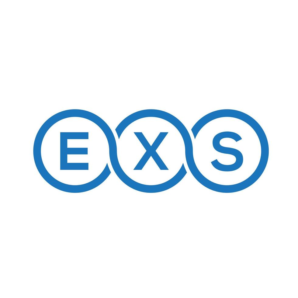 exs brief logo ontwerp op zwarte achtergrond. exs creatieve initialen brief logo concept. exs brief ontwerp. vector