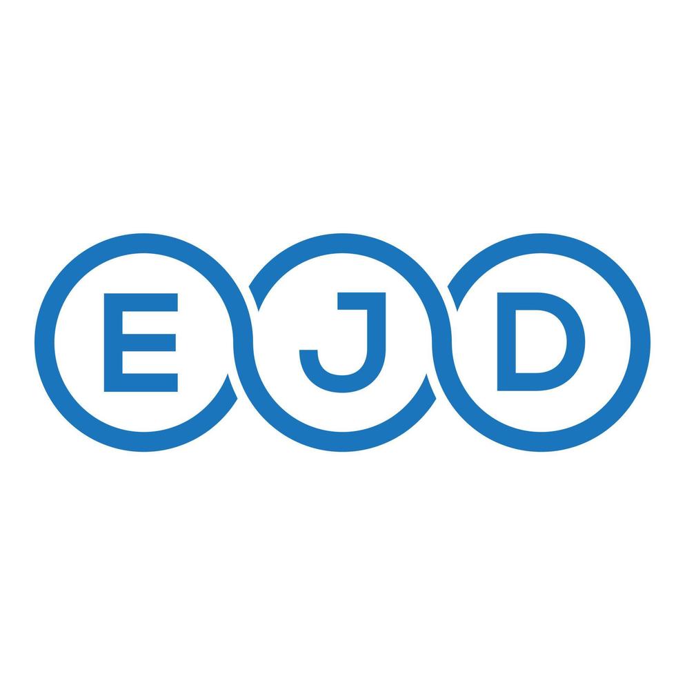 ejd brief logo ontwerp op zwarte achtergrond. ejd creatieve initialen brief logo concept. ejd brief ontwerp. vector