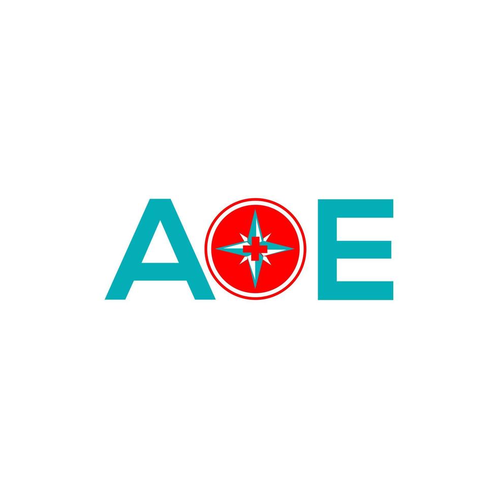 aoe brief logo ontwerp op witte achtergrond. aoe creatieve initialen brief logo concept. aoe brief ontwerp. vector