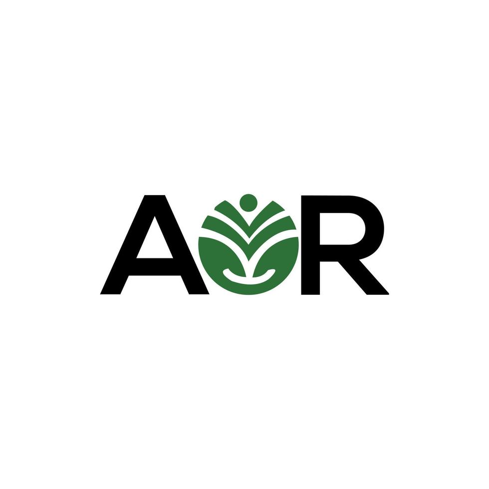 aor brief logo ontwerp op witte achtergrond. aor creatieve initialen brief logo concept. aor brief ontwerp. vector