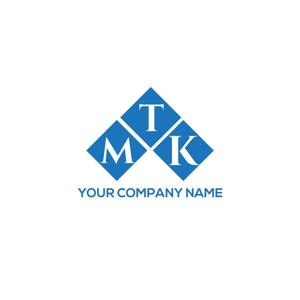 mtk brief logo ontwerp op witte achtergrond. mtk creatieve initialen brief logo concept. mtk brief ontwerp. vector