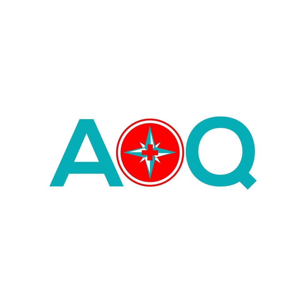 aoq brief logo ontwerp op witte achtergrond. aoq creatieve initialen brief logo concept. aoq brief ontwerp. vector